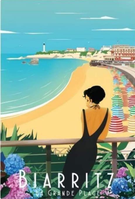 Magnifique T3 - Grande Plage Биариц Екстериор снимка